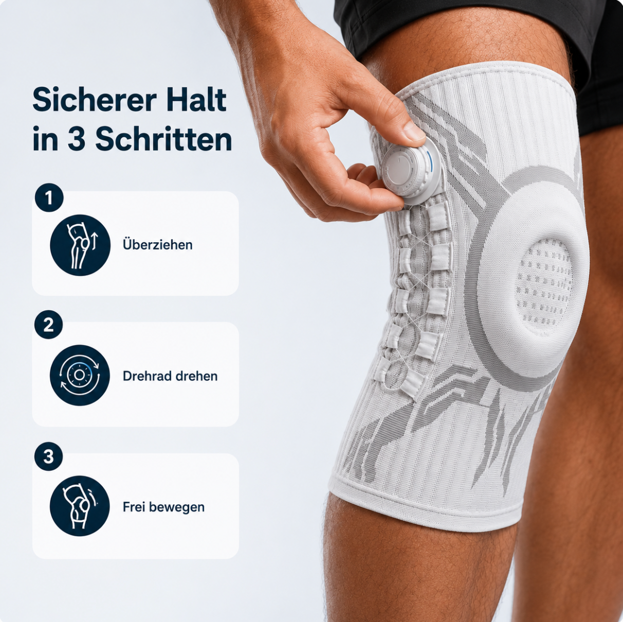 ORTHOFLEX - STABILE & RUTSCHFESTE KNIEBANDAGE (UNISEX)